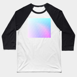 Geometric soft pastel pink purple and blue pattern Baseball T-Shirt